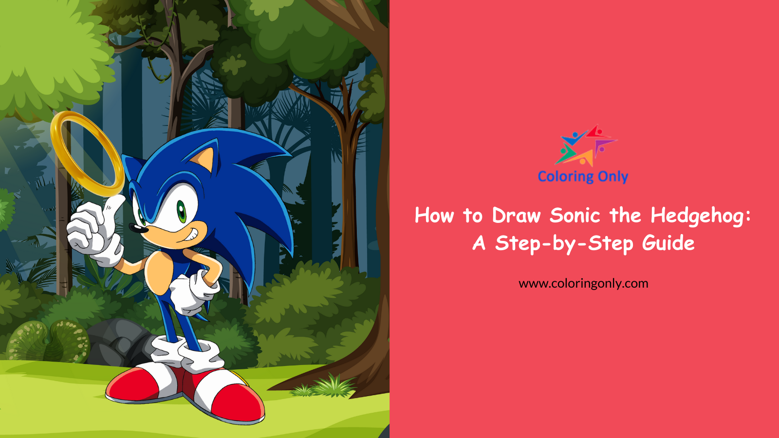 Wie man Sonic the Hedgehog zeichnet: Eine Schritt-für-Schritt-Anleitung