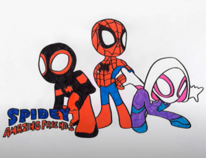 How To Draw Spidey And His Amazing Friends