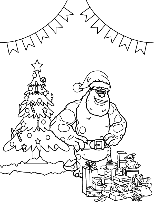James in Christmas Coloring Page