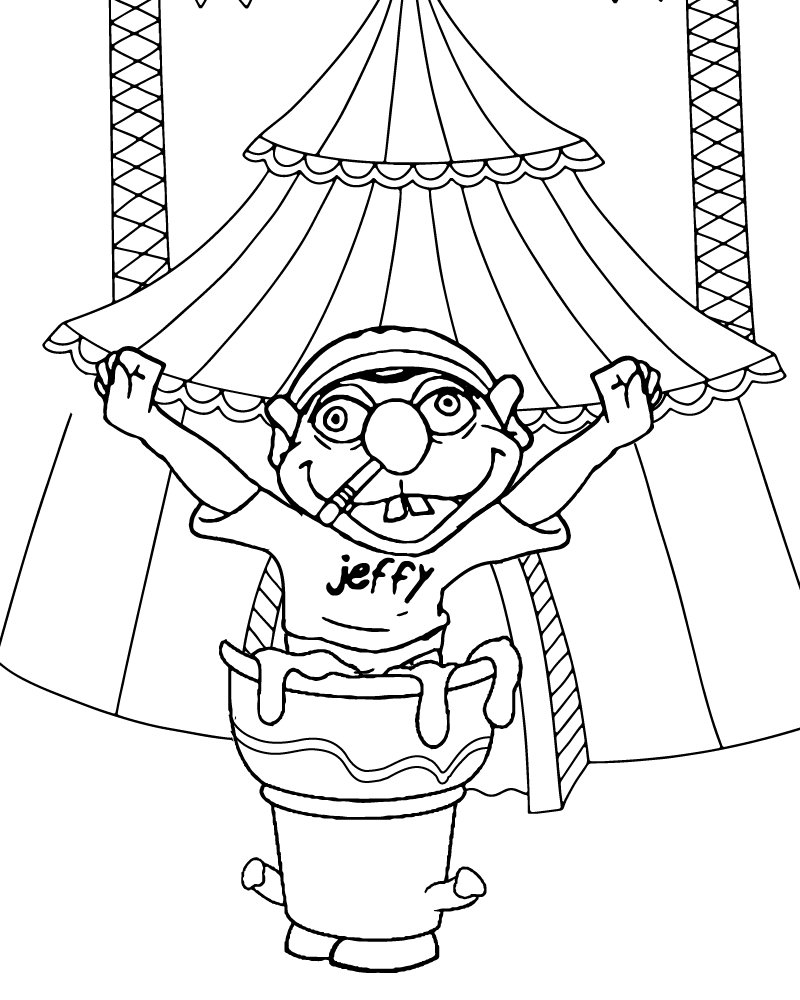 Jeffy from SuperMarioLogan in a Circus Tent for Kids