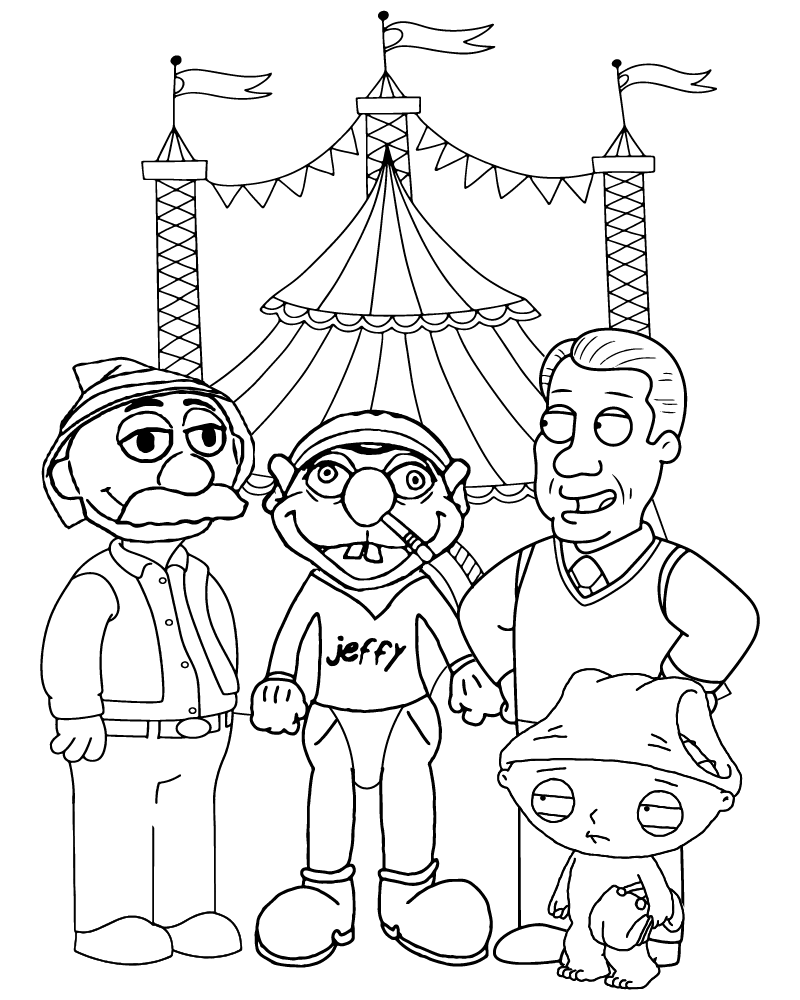 Jeffy the Puppet’s Fun Circus Printable