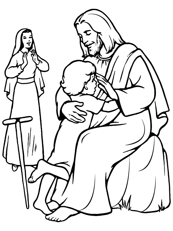 Jesus Healing a Child