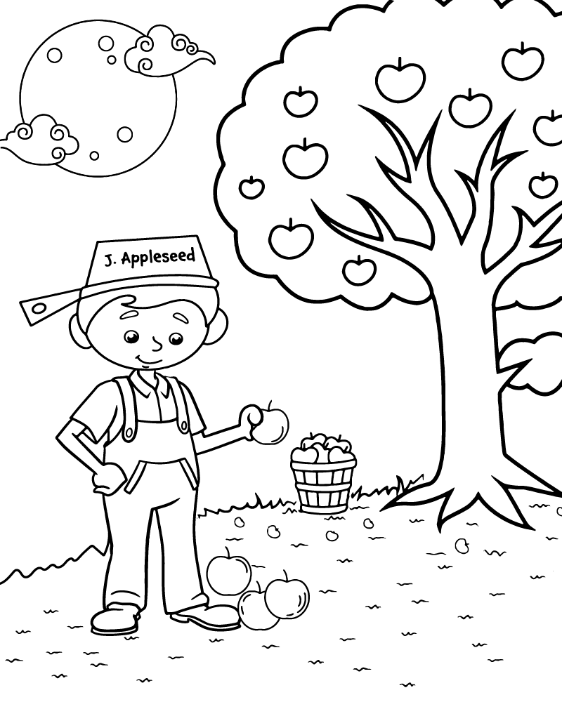 Johnny Appleseed activity sheet