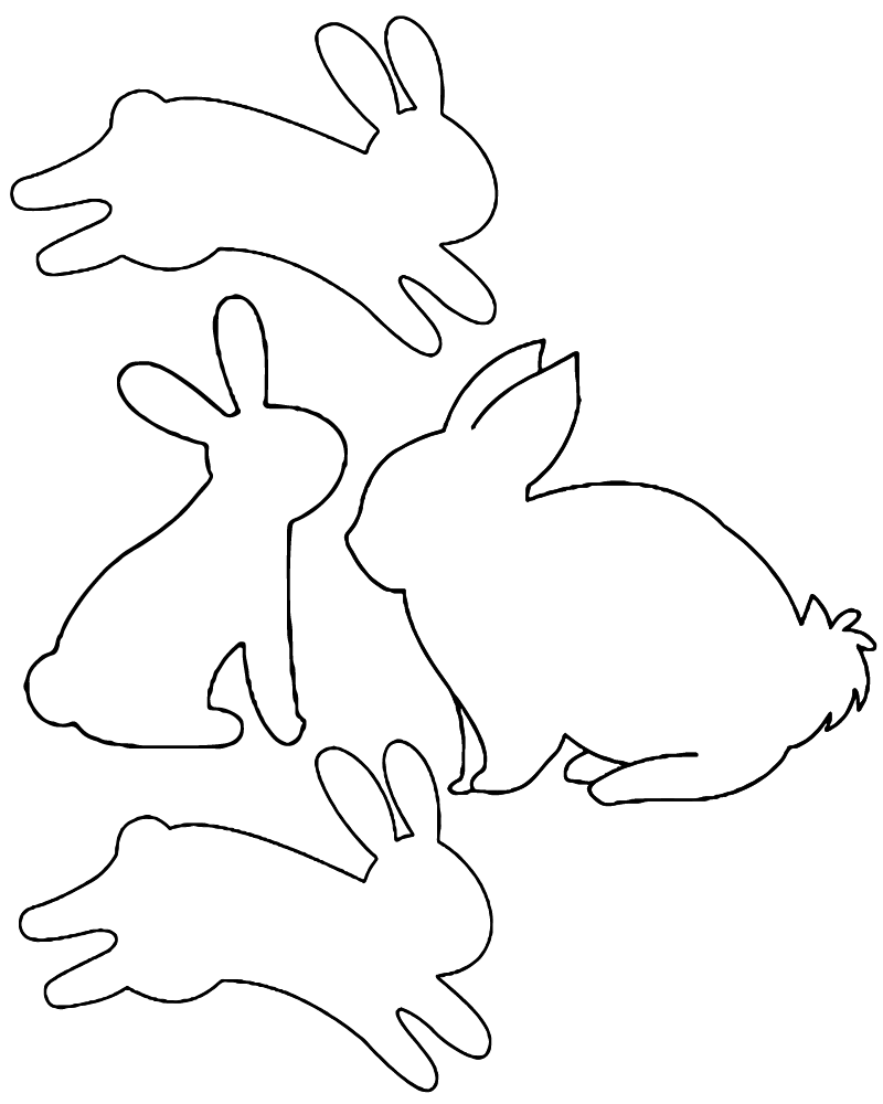 Jumping Bunny Templates