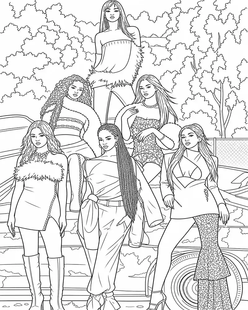 KATSEYE Coloring Pages