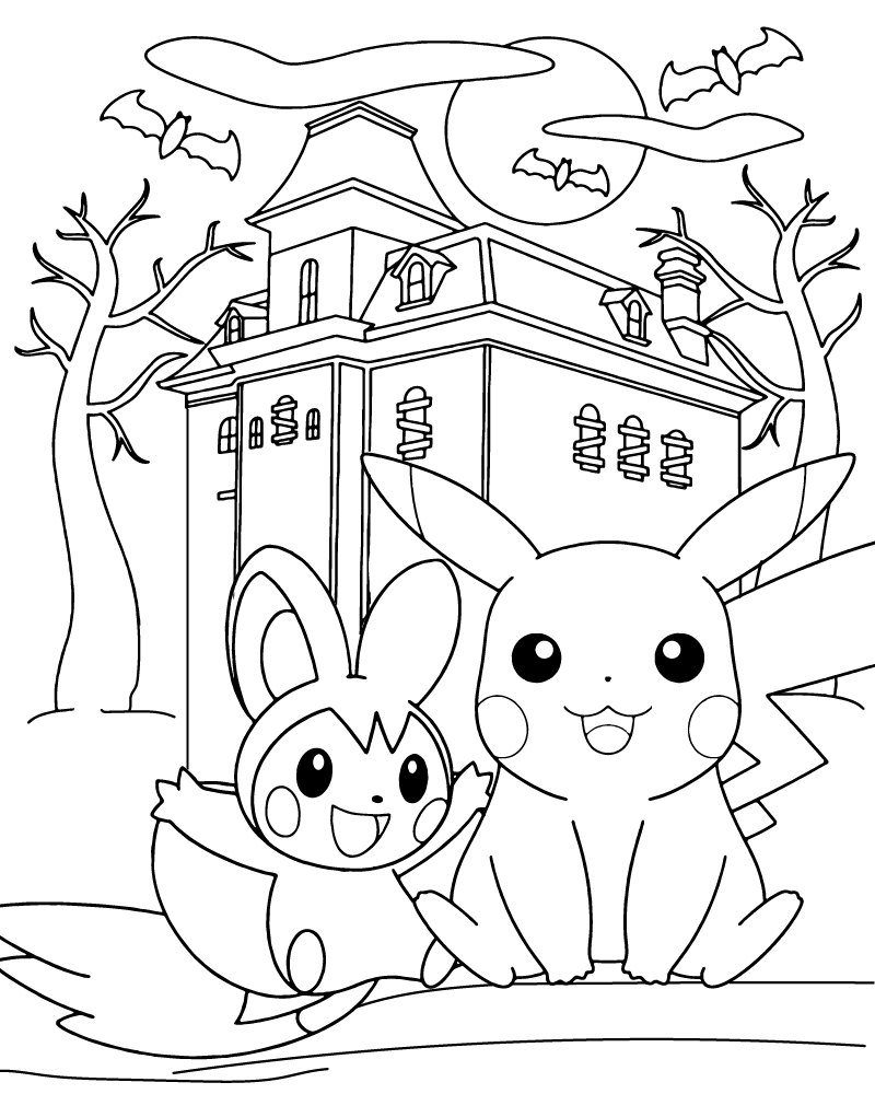 Kawaii Pokemon Drawing Sheet