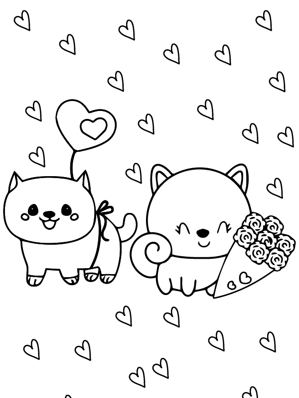 Kawaii Puppys Valentines