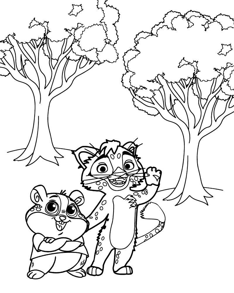 Leo Coloring Sheet for Kids
