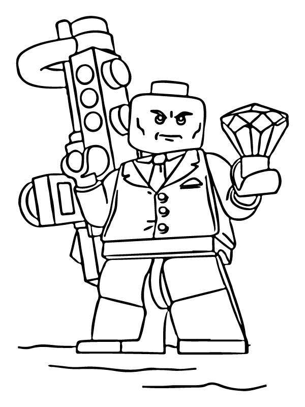 Lex Luthor Lego Avengers Coloring Page