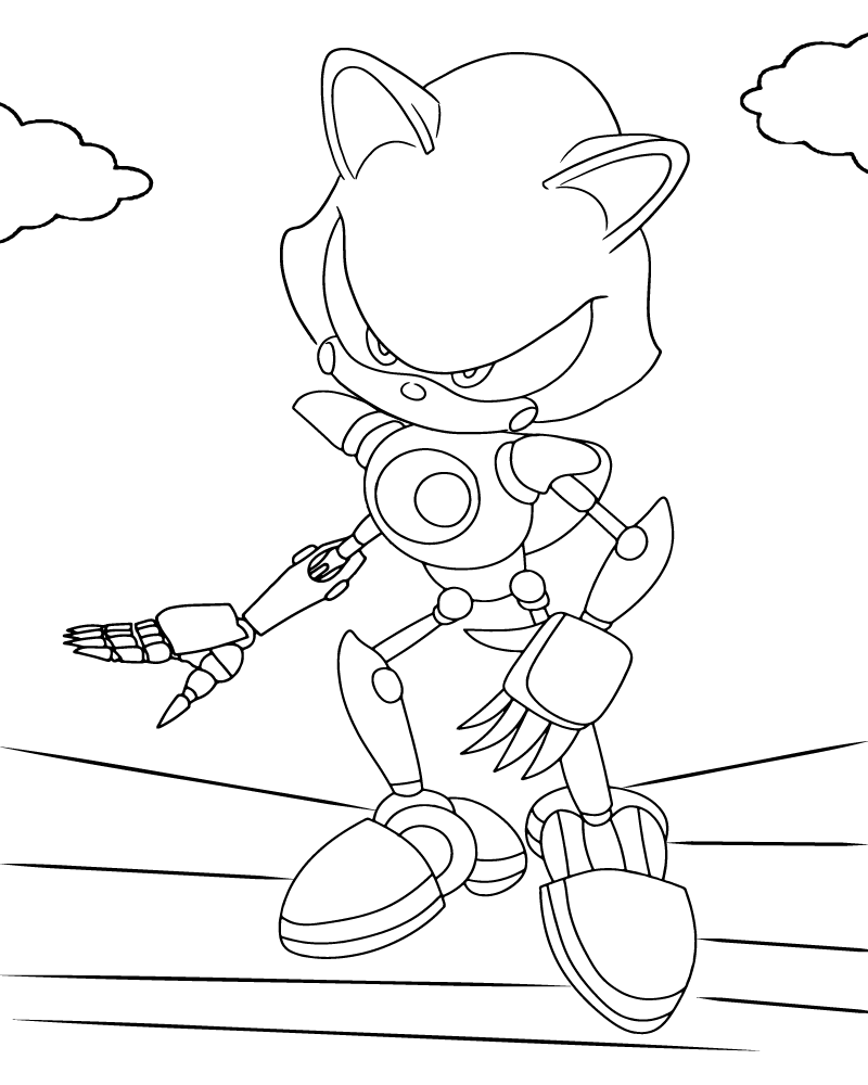 Metal Sonic Fighting