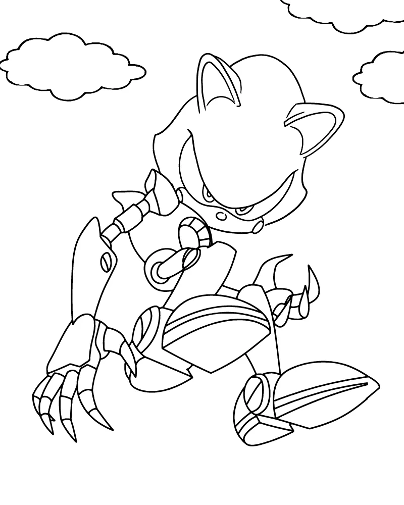Metal Sonic Flying