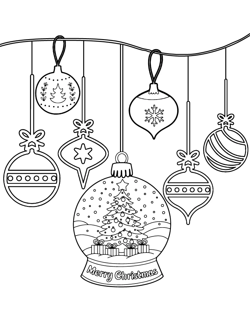 Monogrammierter Weihnachtsschmuck