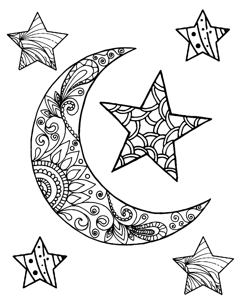 Moon and Stars