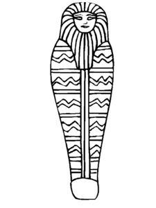 Mummification Coloring Page