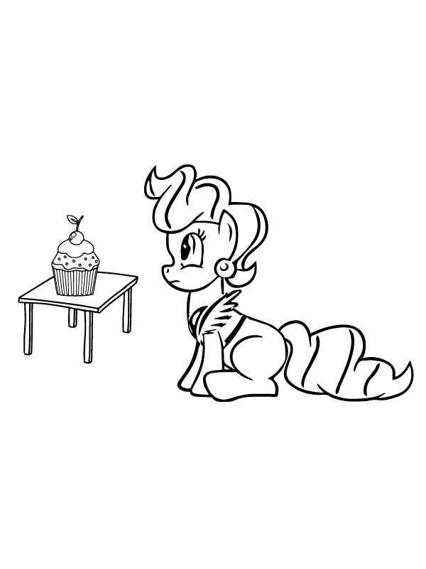 My Little Pony Mrs. Cake and Cupcake on the Table