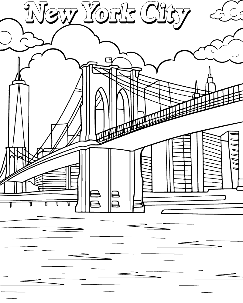 New York coloring page-13