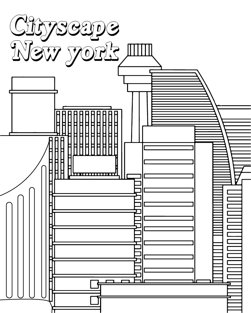 New York coloring page-17