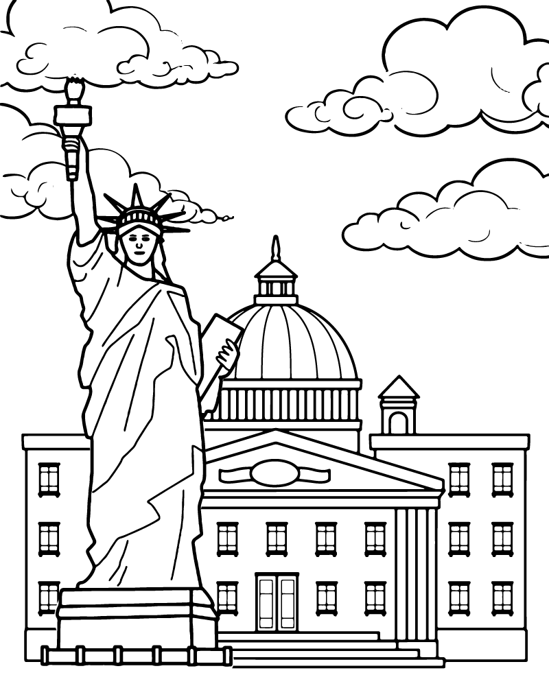 New York Statue of Liberty Printable