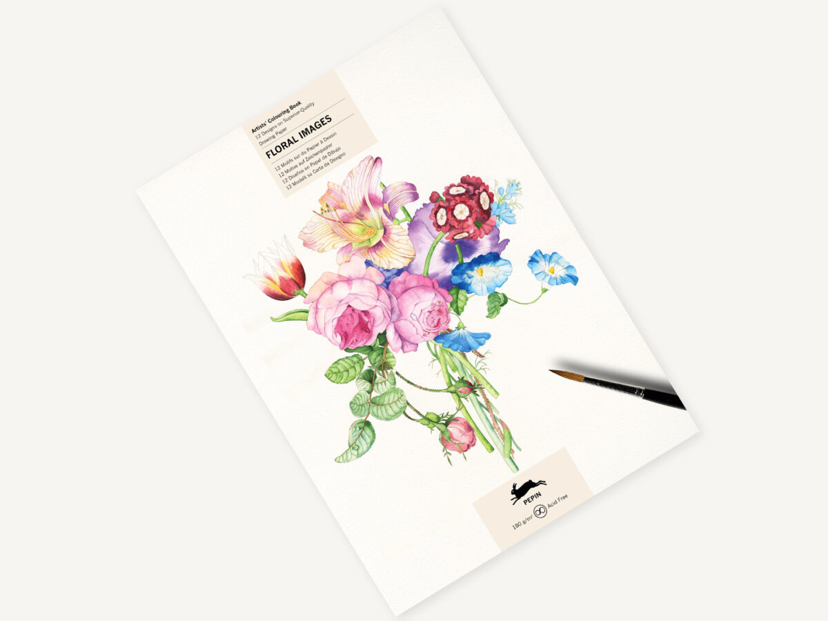 Livros de colorir para artistas PEPIN - Floral