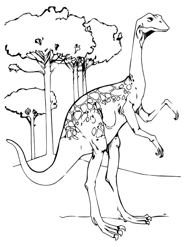 Plateosaurus and Hesperosuchus Dinosaur