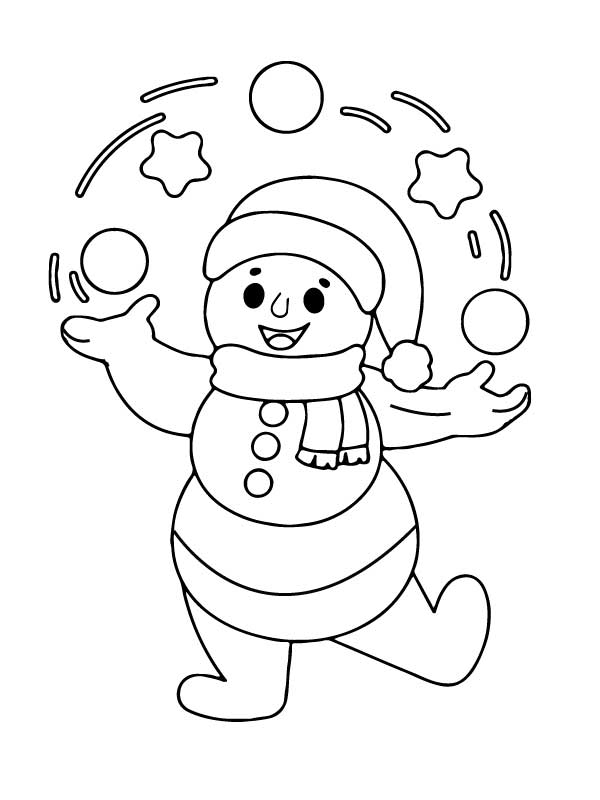 Playful Snowman