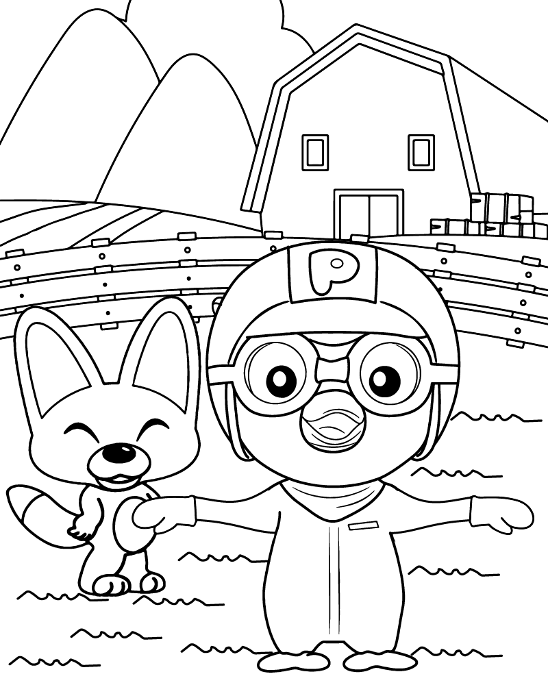 Pororo Cartoon Scenes