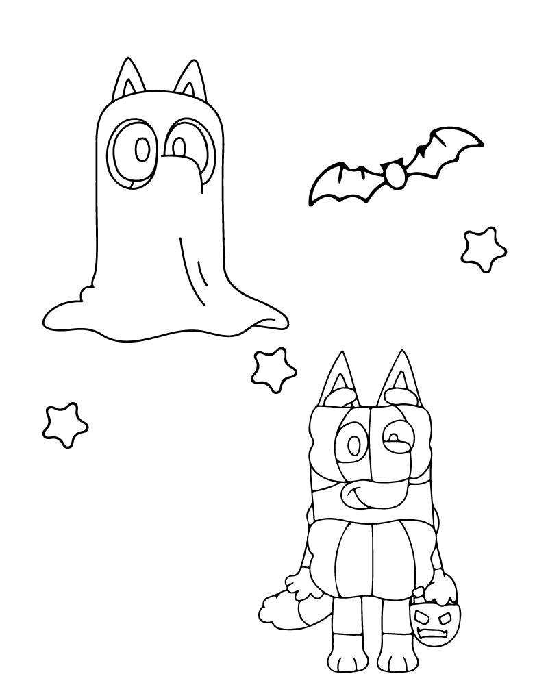 Printable Bluey Halloween