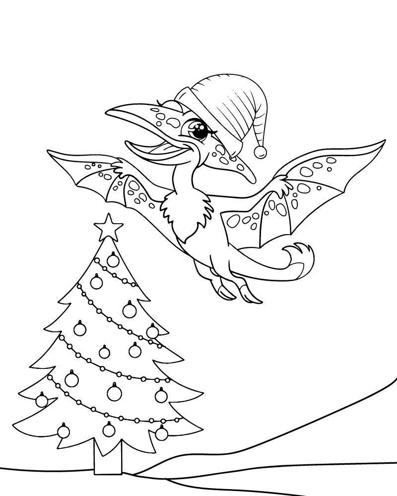 Pterodactyl Delivering Presents