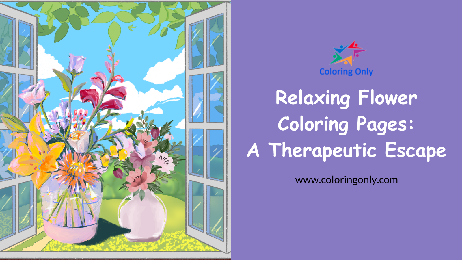 Relaxing Flower Coloring Pages: A Therapeutic Escape