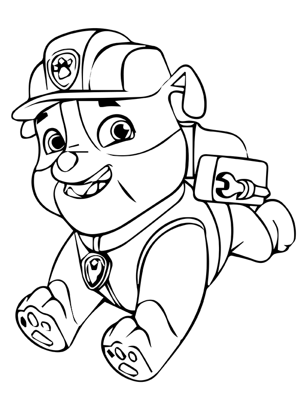 Skye and Rubble from Paw Patrol