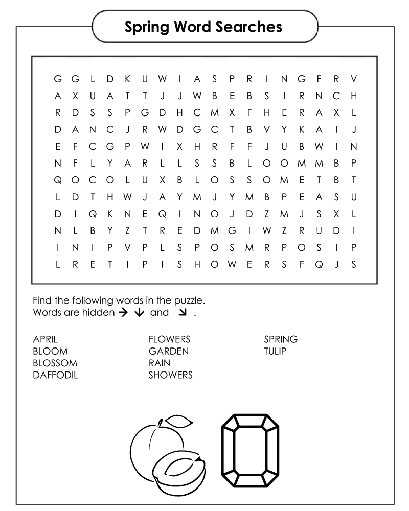Spring Word Searches