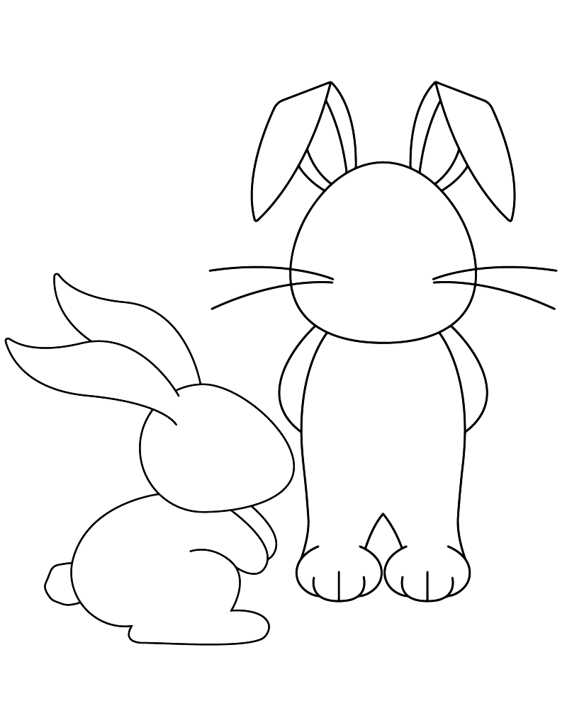 Standing Bunny Template