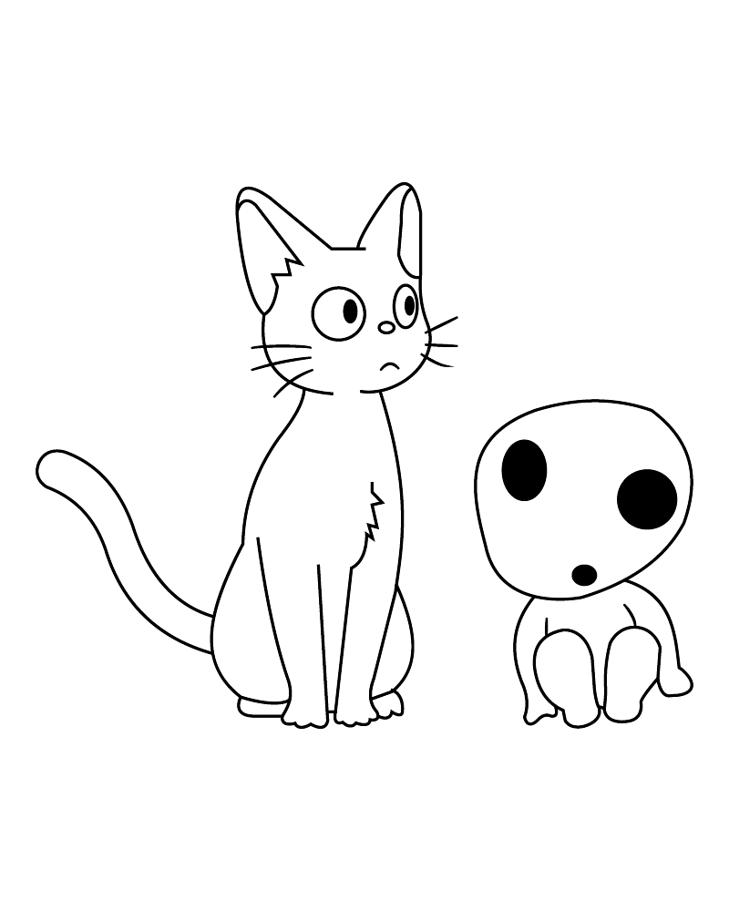 Studio Ghibli Neko und Monster