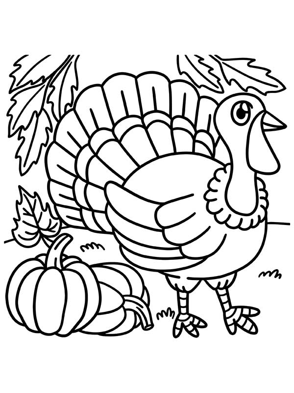 Thanksgiving Turkey Digital Stamp