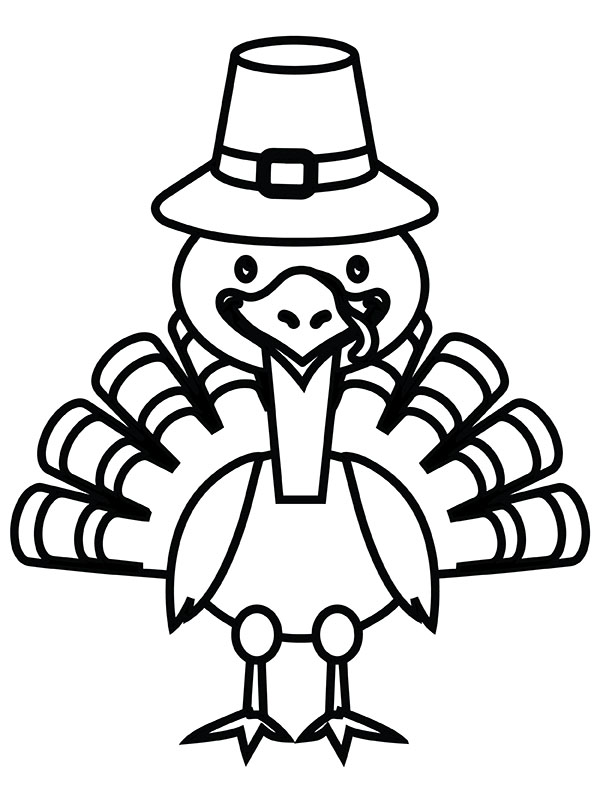 Thanksgiving Turkey with Hat
