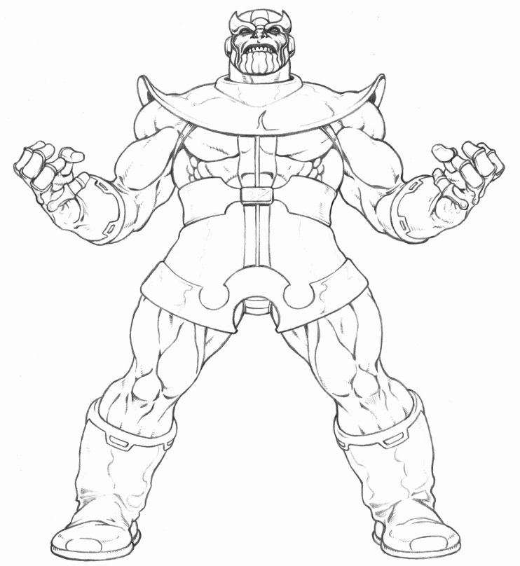 Thanos Coloring Page