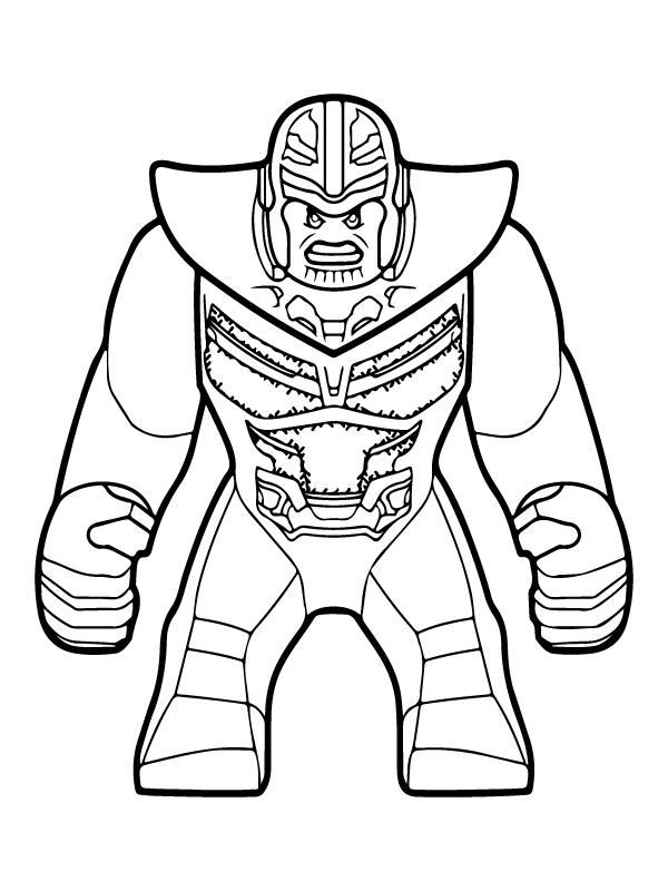 Thanos Lego Avengers Coloring Page