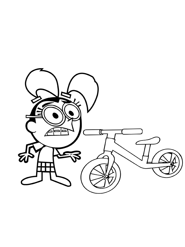 The Fairly OddParents Tootie and Bicycle