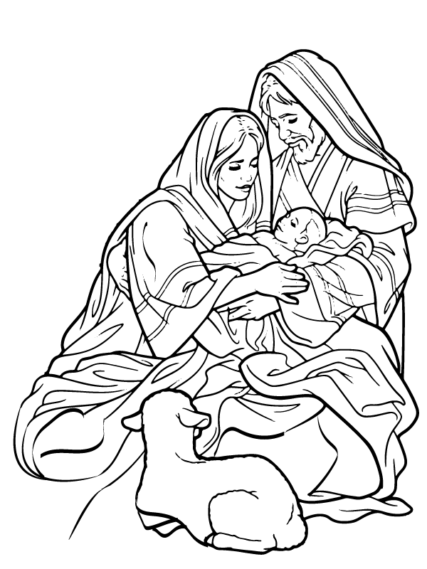 The Newborn King, Mary, and Joseph