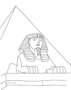 The Sphinx Coloring Page