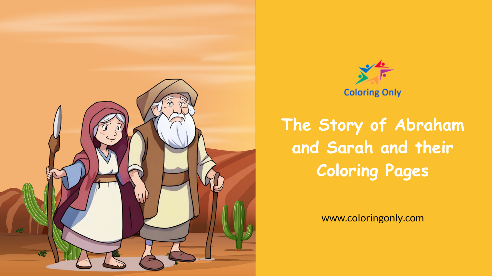 The Story of Abraham and Sarah and their Coloring Pages