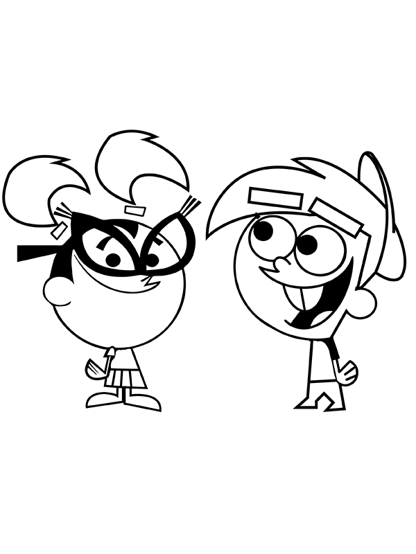 Tootie and Smiling Timmy Turner