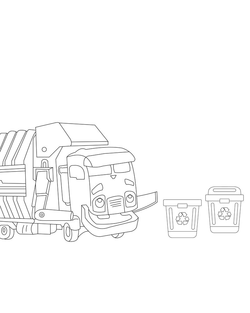 Trash Truck Toy Printable