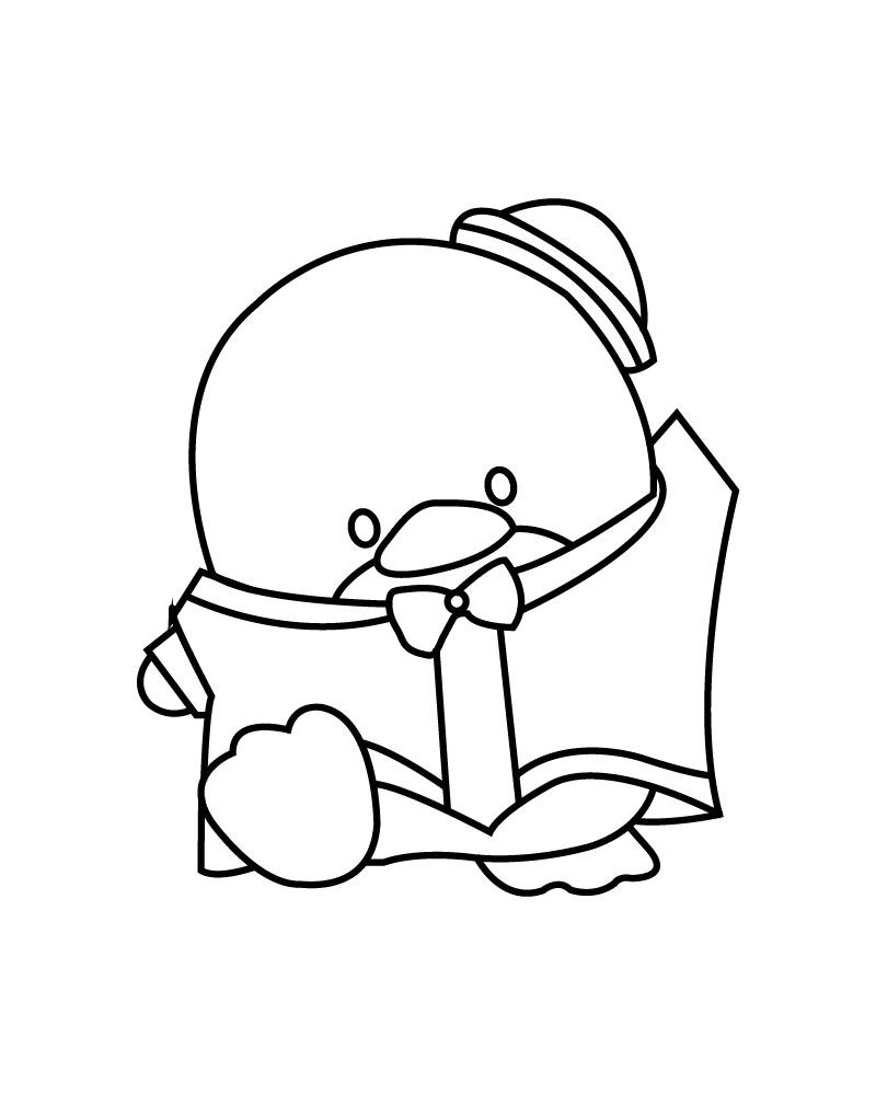 Tuxedo Sam Coloring Pages for Kids and Adults