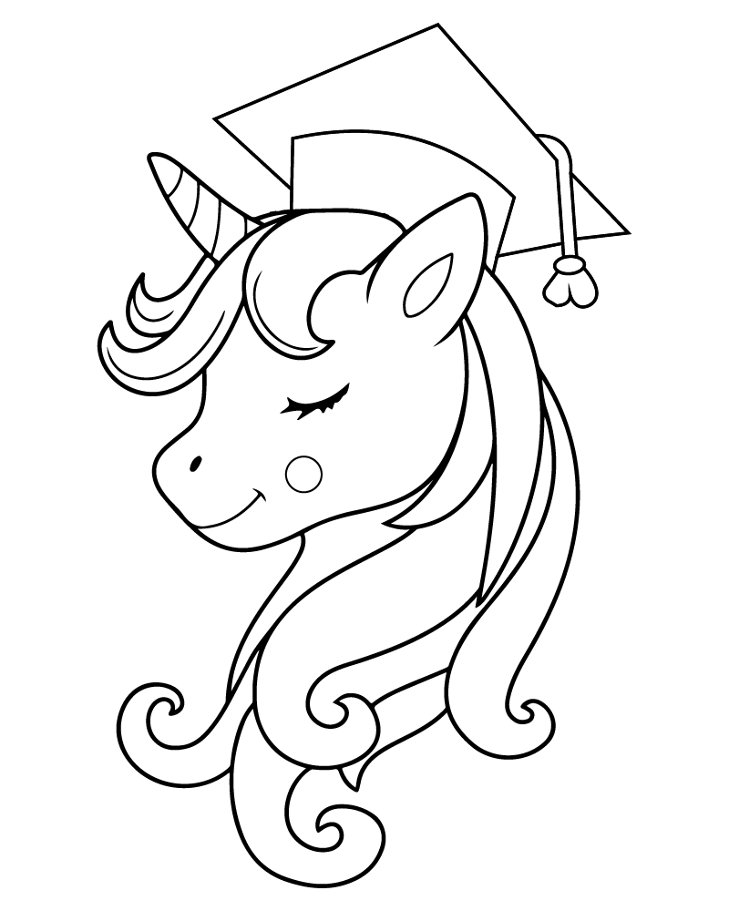 Unicorn Academy Graduation Printable