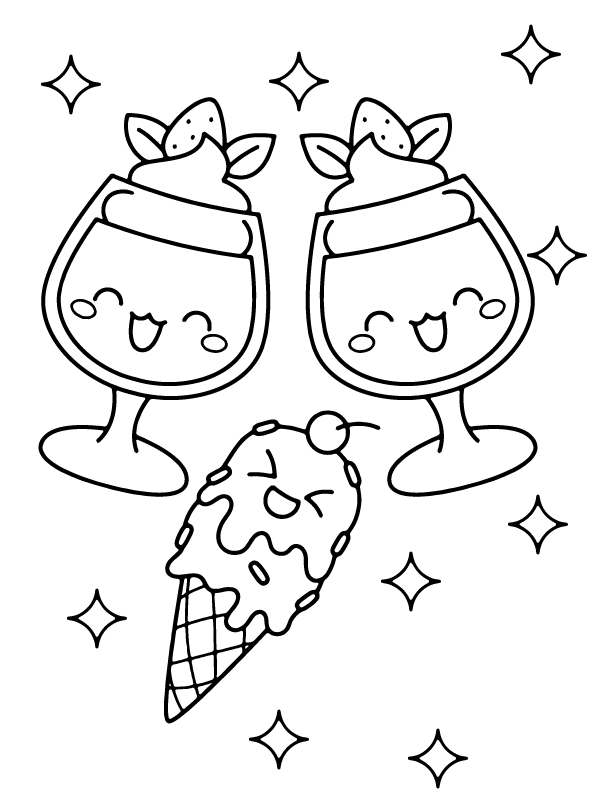 Valentine Kawaii Ice Cream Kawaii