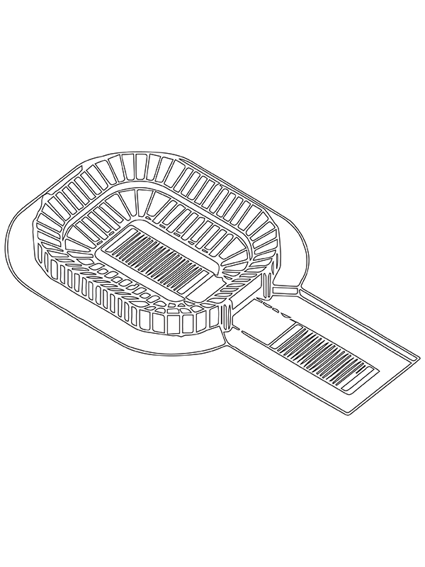 World Cup Stadium Coloring Page