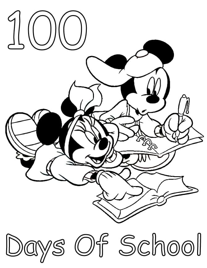 100 Days Of School with Mickey and Minnie