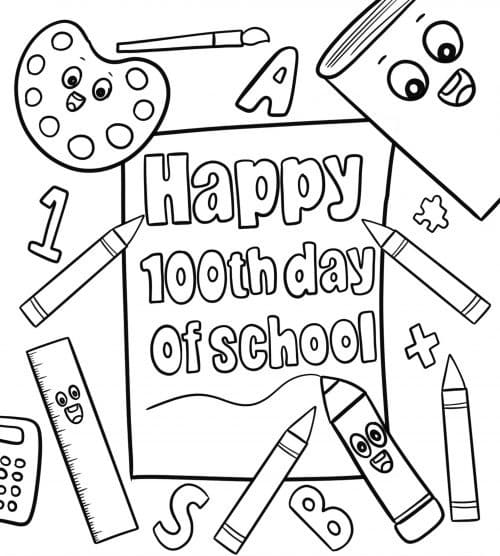100th Day Of School Printable