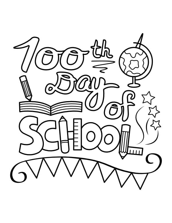 100th Day Of School to Print